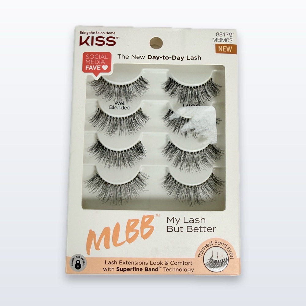 KISS False Eyelashes MLBB My Lash But Better Well Blended Natural Black New